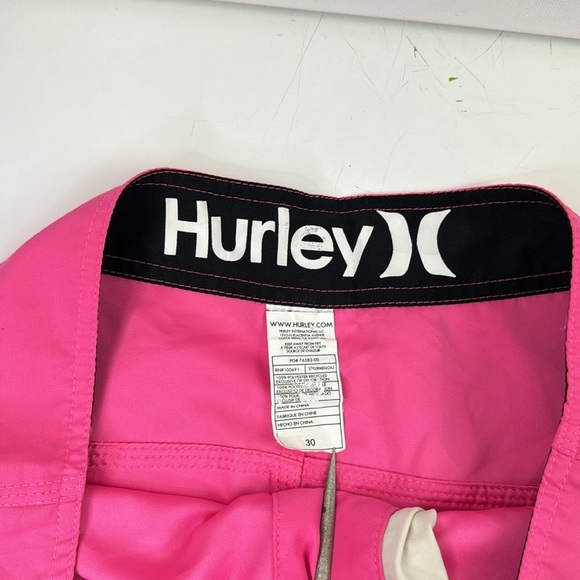 Hurley Men's bright pink board shorts - Picture 4 of 10